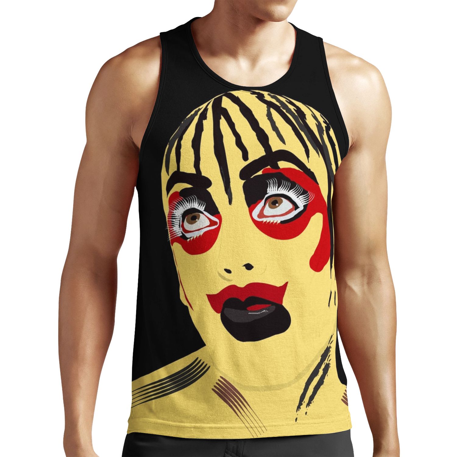 Leigh Bowery Taboo Black All-over-print Unisex Tank Top