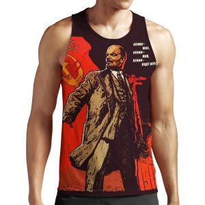 Lenin Lived Lenin Lives Lenin Will Live Forever All-over-print Unisex Tank Top