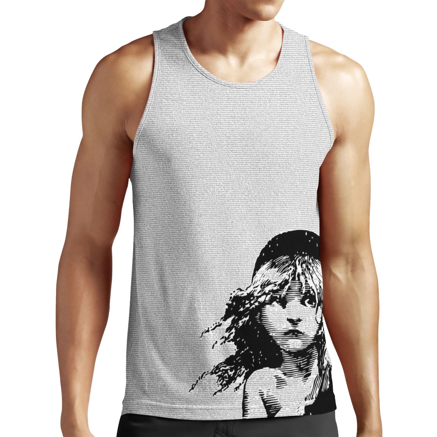Les Miserables Musical Full Script Lyrics All-over-print Unisex Tank Top