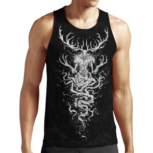 Leshen Black And White All-over-print Unisex Tank Top