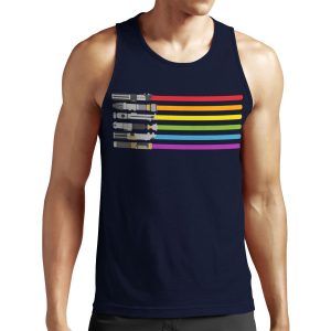 Lightsaber Rainbow All-over-print Unisex Tank Top