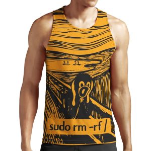 Linux Tux Root Purge Scream All-over-print Unisex Tank Top