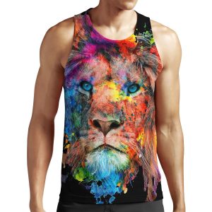 Lion All-over-print Unisex Tank Top