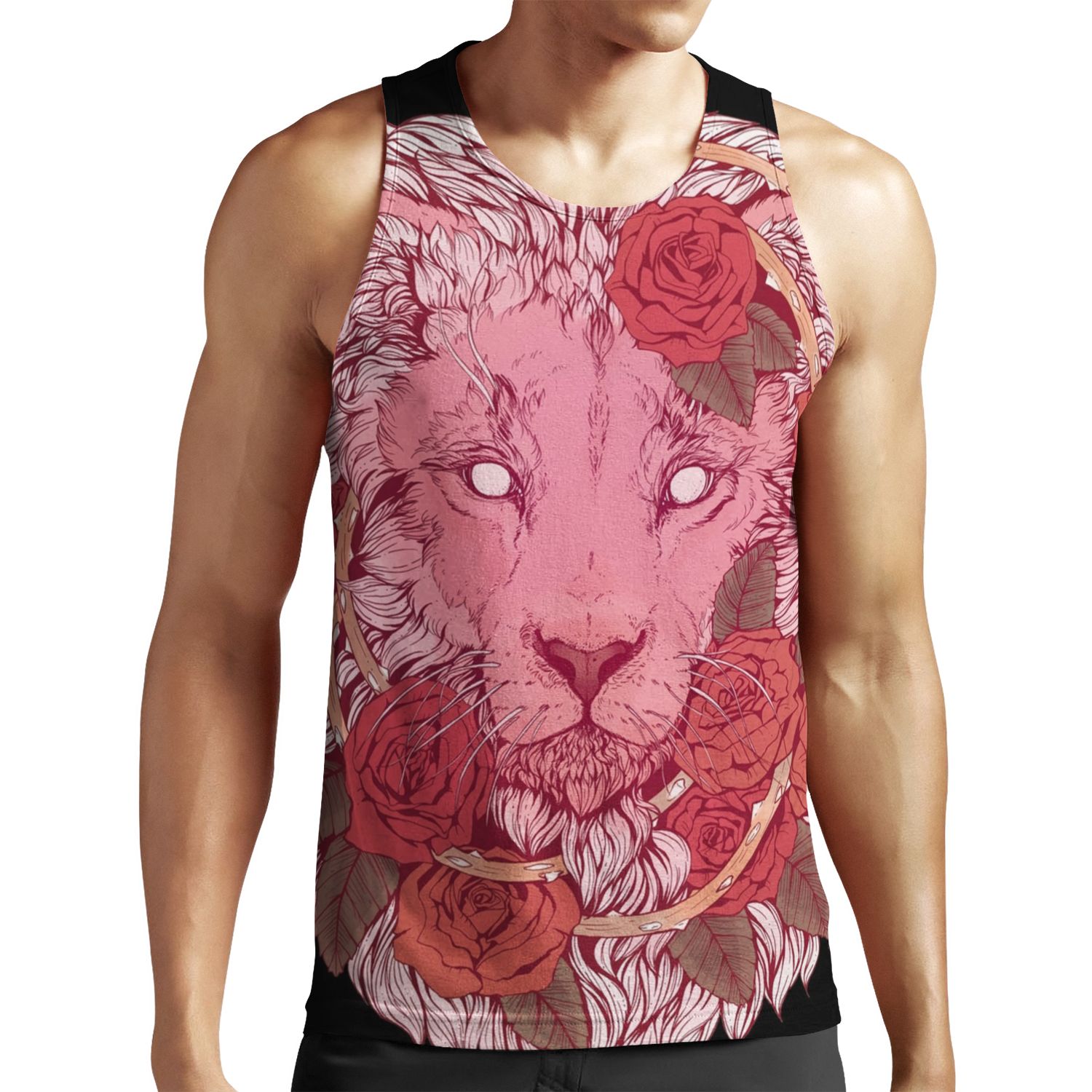 Lion Of Roses All-over-print Unisex Tank Top