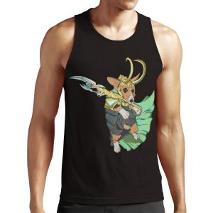 Loki Corgi Of Asgard All-over-print Unisex Tank Top