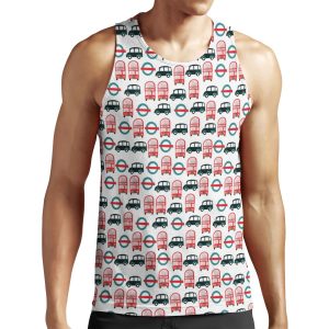 London Transport All-over-print Unisex Tank Top