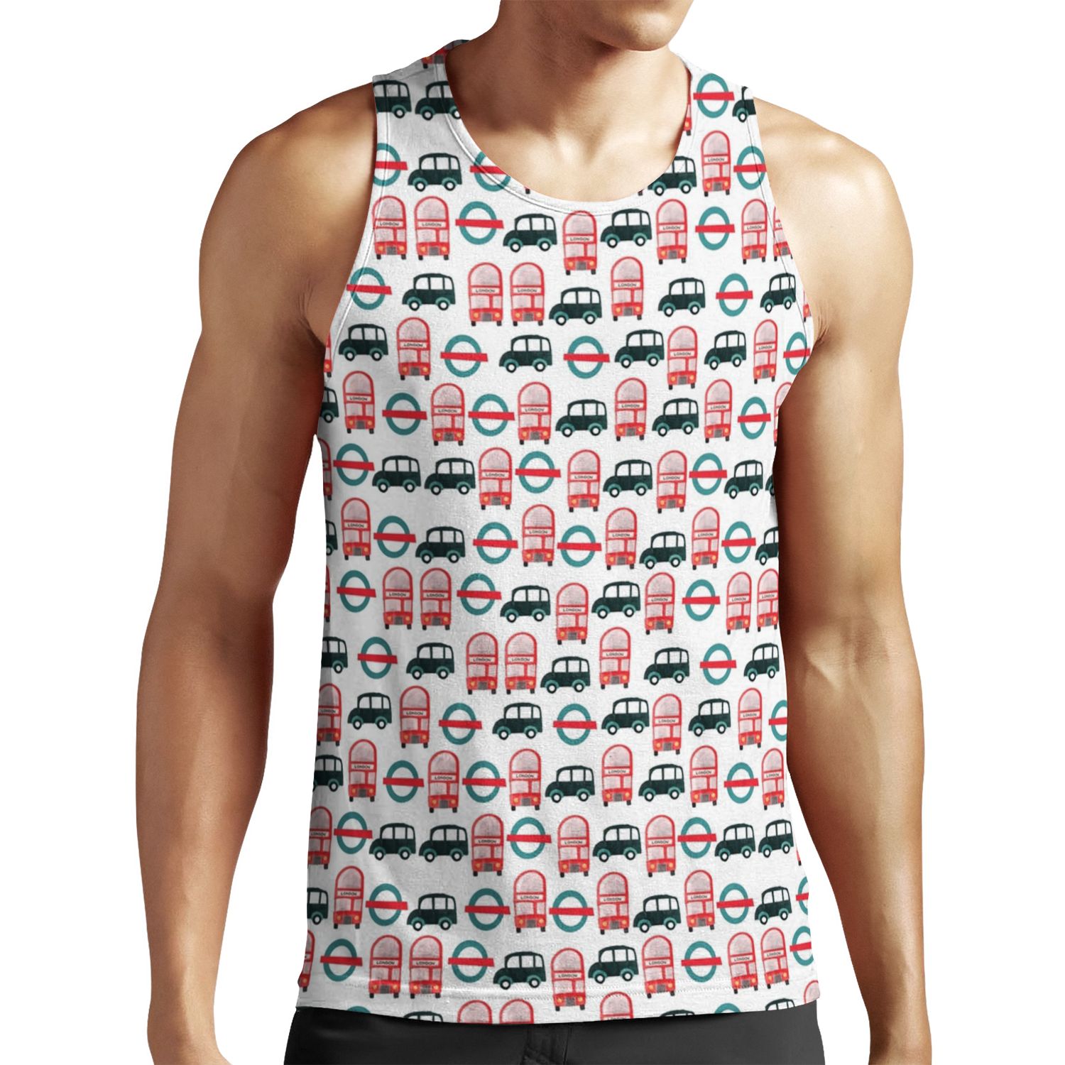 London Transport All-over-print Unisex Tank Top