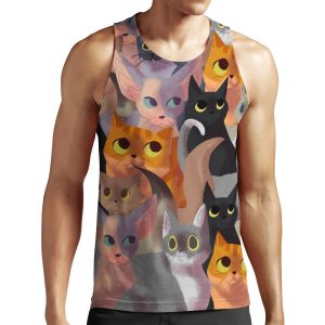 Lotsa Cats All-over-print Unisex Tank Top