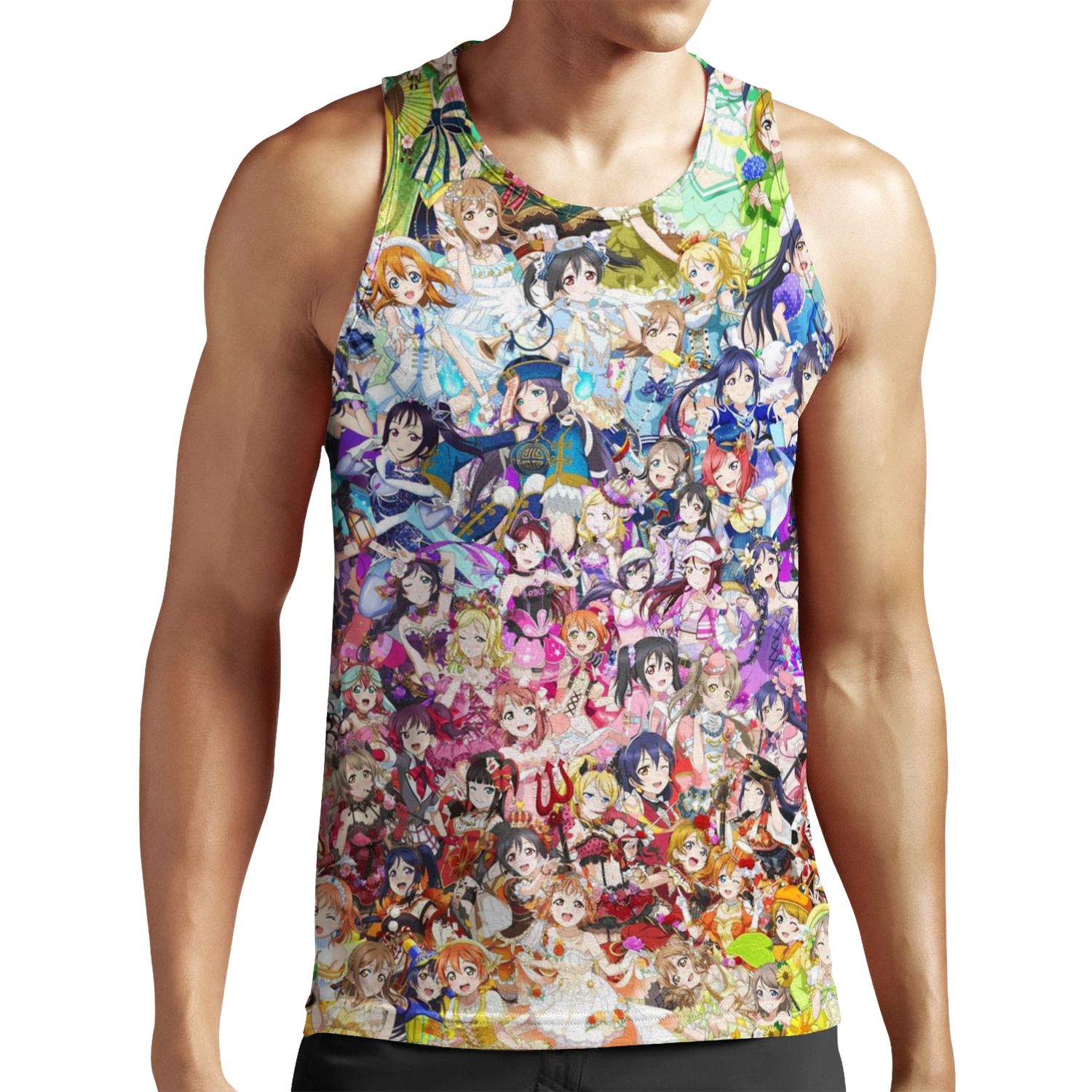 Love Live Rainbow All-over-print Unisex Tank Top