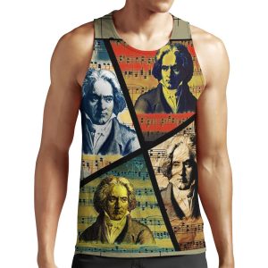 Ludwig Van Beethoven Painting Collage All-over-print Unisex Tank Top
