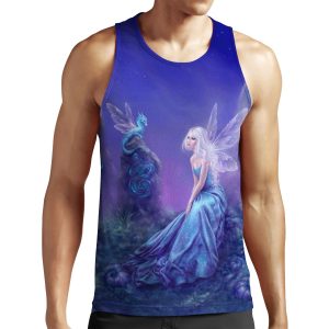 Luminescent Fairy And Dragon Art All-over-print Unisex Tank Top