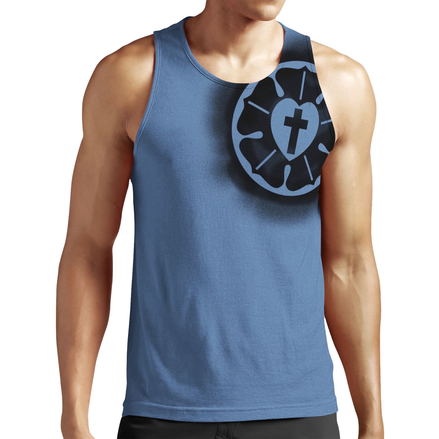 Luther Rose Stencil All-over-print Unisex Tank Top