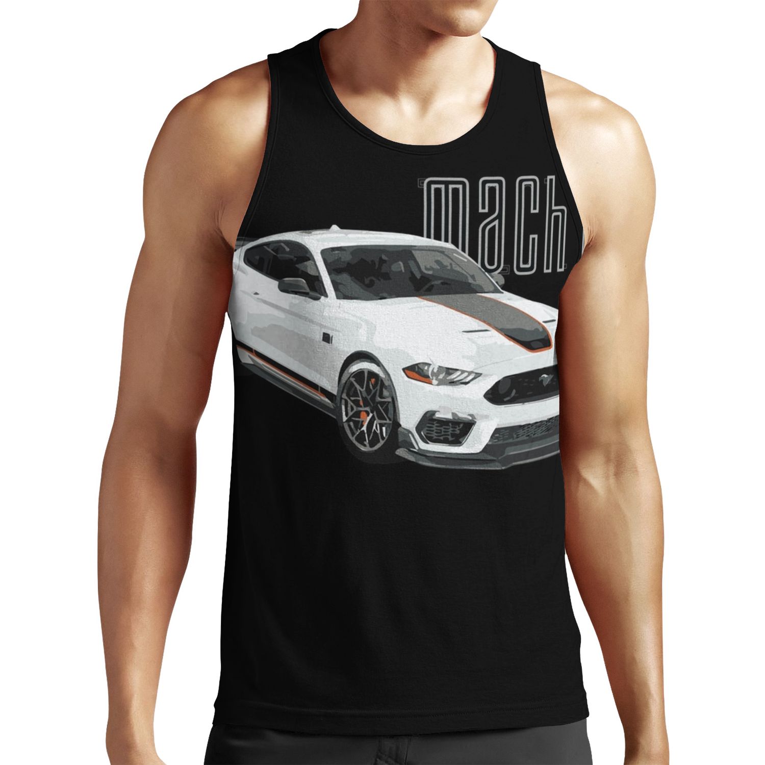 Mach 1 Mustang Gt 5 0L V8 All-over-print Unisex Tank Top