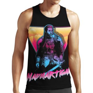 Madmartigan Outrun Style All-over-print Unisex Tank Top