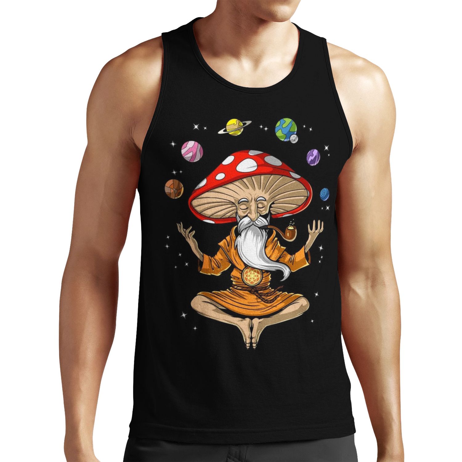 Magic Mushroom Buddha All-over-print Unisex Tank Top
