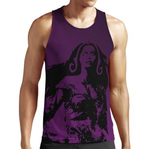 Magic Planeswalker Profile Liliana Vess Abstract All-over-print Unisex Tank Top