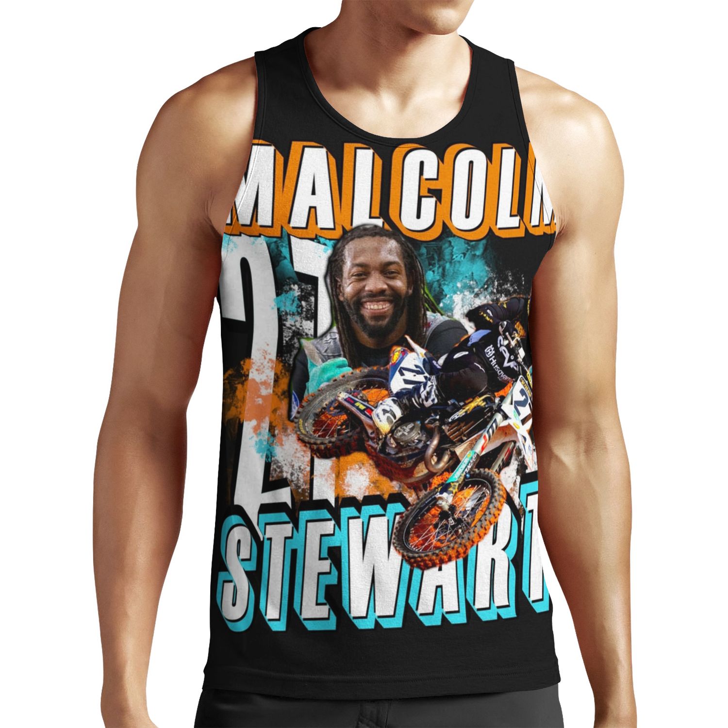 Malcolm Stewart 27 Motocross Supercross Supercross Champion Superstar Sundays Tshirt All-over-print Unisex Tank Top