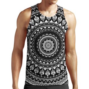 Mandala Monochrome 2 All-over-print Unisex Tank Top