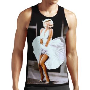 Marilyn Monroe Scene Of Her Skirt Blowing Up Print All-over-print Unisex Tank Top