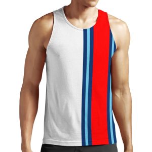 Martini Stripe All-over-print Unisex Tank Top