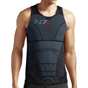 Mass Effect Commander Shepard Armor All-over-print Unisex Tank Top