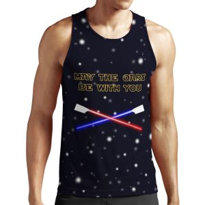 May The Oars Be With You Rowing Pun All-over-print Unisex Tank Top