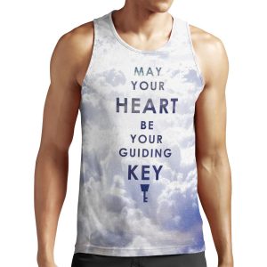 May Your Heart Be Your Guiding Key Background Version All-over-print Unisex Tank Top