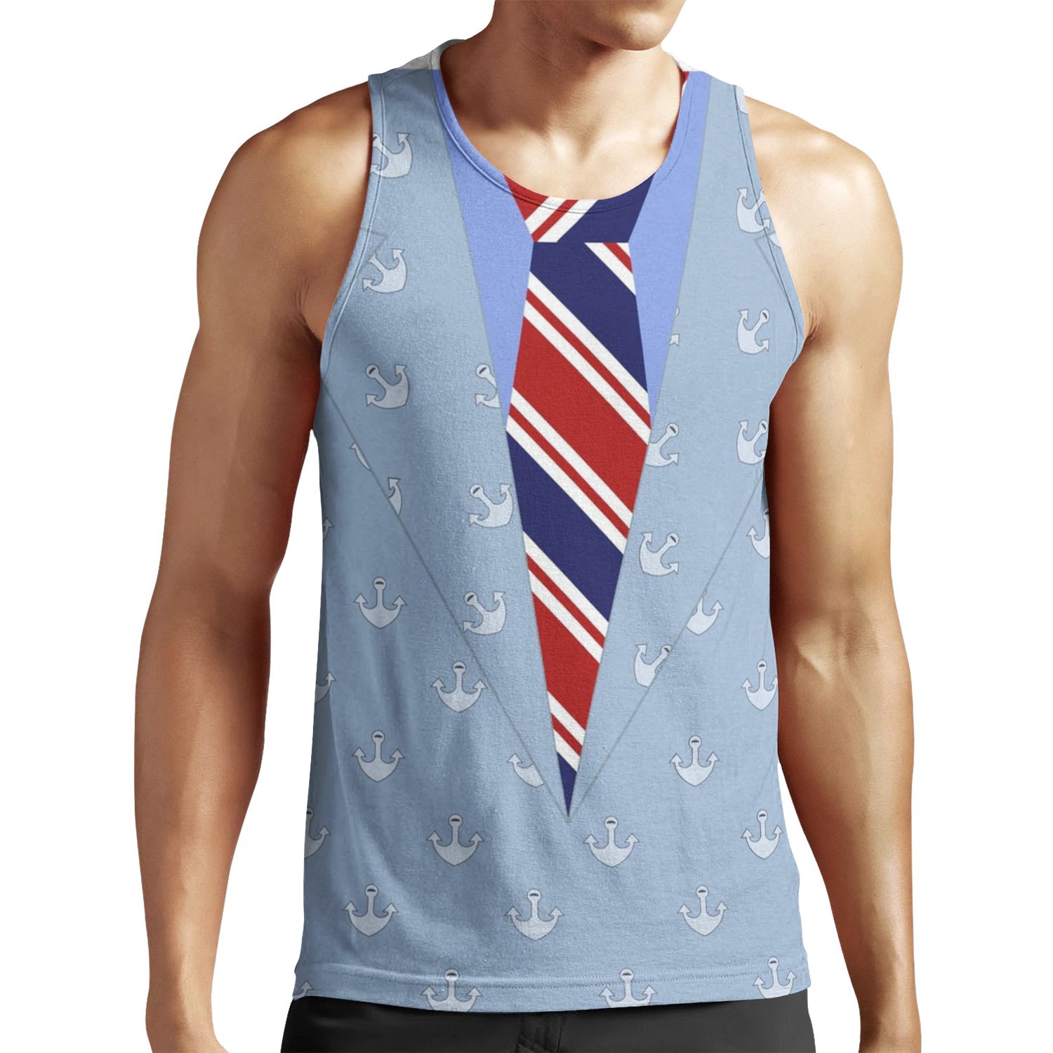 Mayor Of Shark City Anchor Jacket All-over-print Unisex Tank Top