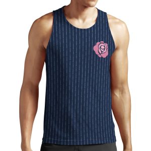 Mcgregor Mayweather La Presser Pink Rose Fuck You Pinstripe All-over-print Unisex Tank Top