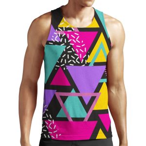 Memphis Triangles All-over-print Unisex Tank Top