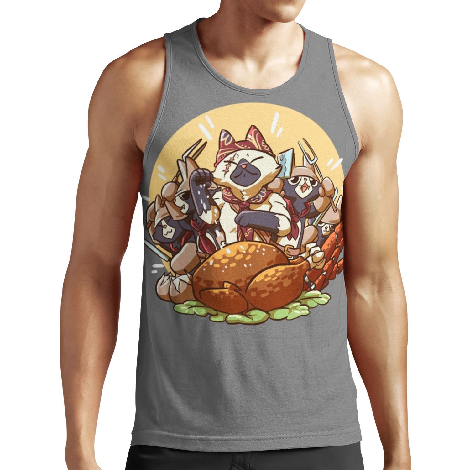 Meowscular Chef Bae All-over-print Unisex Tank Top