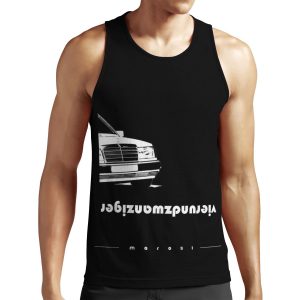 Mercedes W124 Design All-over-print Unisex Tank Top