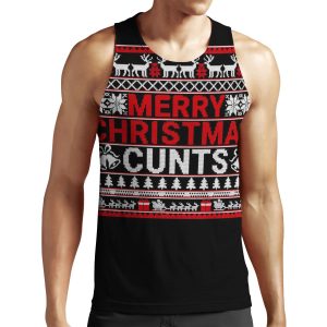 Merry Christmas Cunts Ugly Christmas Sweater Gift Classic All-over-print Unisex Tank Top