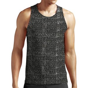 Metal Chainmail Medieval Halloween Costume Knight S Armor Art All-over-print Unisex Tank Top