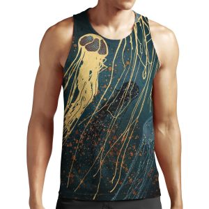 Metallic Jellyfish All-over-print Unisex Tank Top