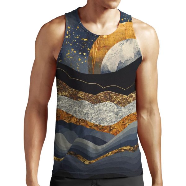 Metallic Mountains All-over-print Unisex Tank Top