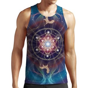 Metatron S Cube Merkabah Peace And Balance All-over-print Unisex Tank Top