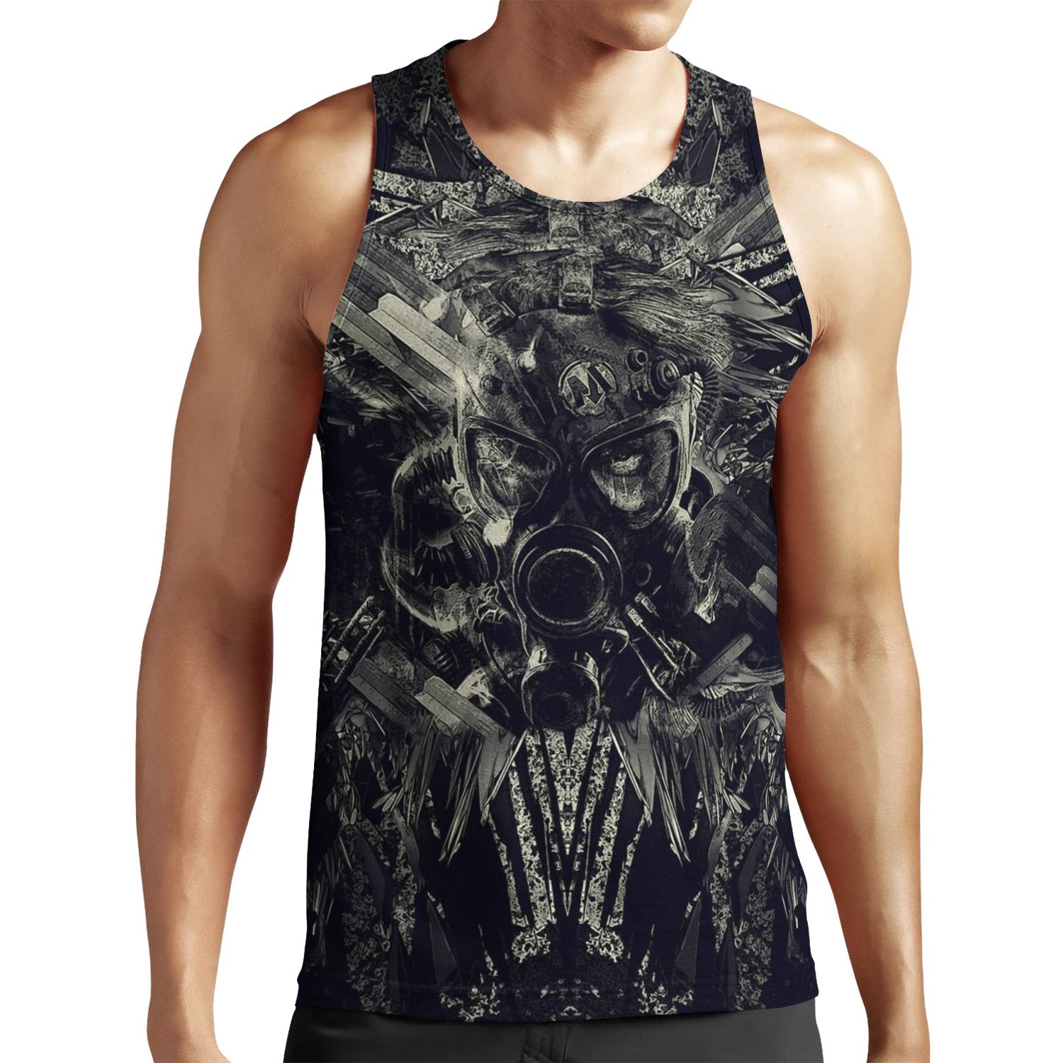 Metro Last Light Abstract All-over-print Unisex Tank Top