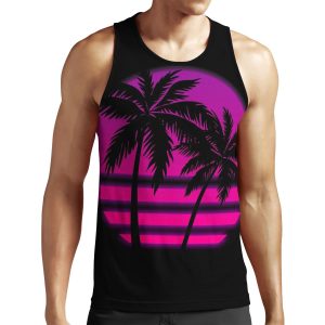 Miami Wave All-over-print Unisex Tank Top