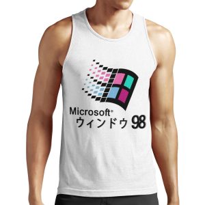 Microsoft Windows 98 Vaporwave All-over-print Unisex Tank Top