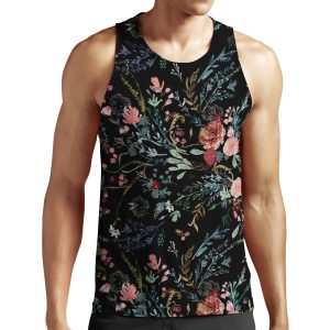 Midnight Floral All-over-print Unisex Tank Top