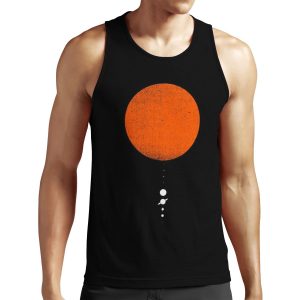 Minimal Solar System All-over-print Unisex Tank Top
