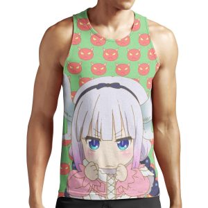 Miss Kobayashi S Dragon Maid Angery Kanna All-over-print Unisex Tank Top