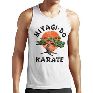 Miyagi Do Karate Distressed All-over-print Unisex Tank Top