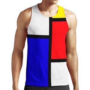 Mondrian All-over-print Unisex Tank Top