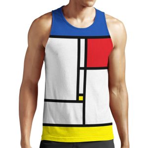 Mondrian Minimalist De Stijl Modern Art Fatfatin All-over-print Unisex Tank Top