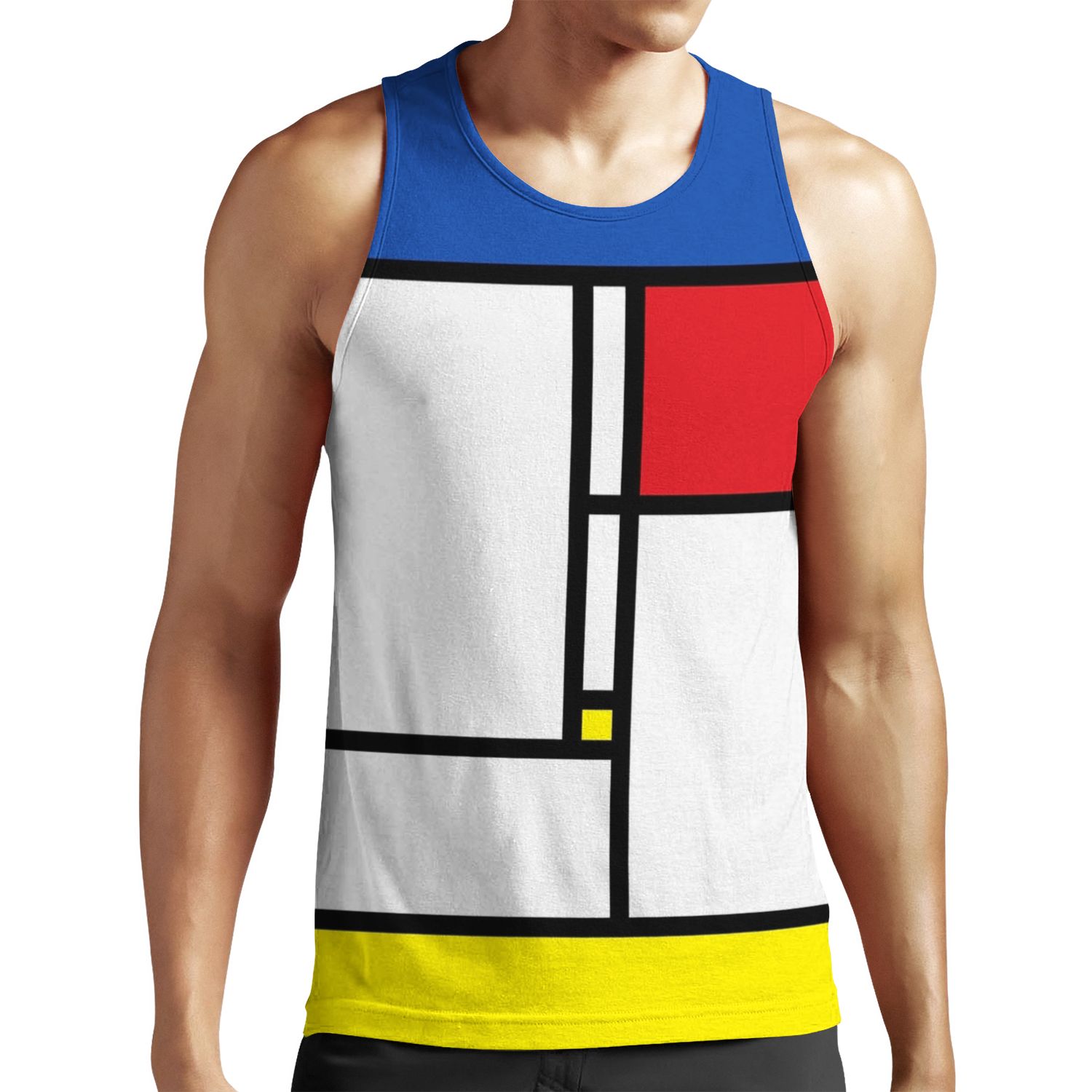 Mondrian Minimalist De Stijl Modern Art Fatfatin All-over-print Unisex Tank Top