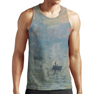Monet Impression Sunrise Fine Art All-over-print Unisex Tank Top