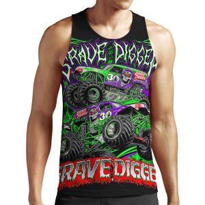 Monster Jam Grave Digger Monster Truck Art Fans All-over-print Unisex Tank Top