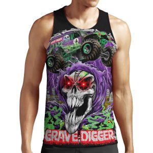 Monster Jam Grave Digger Monster Truck Fans Art Gift All-over-print Unisex Tank Top
